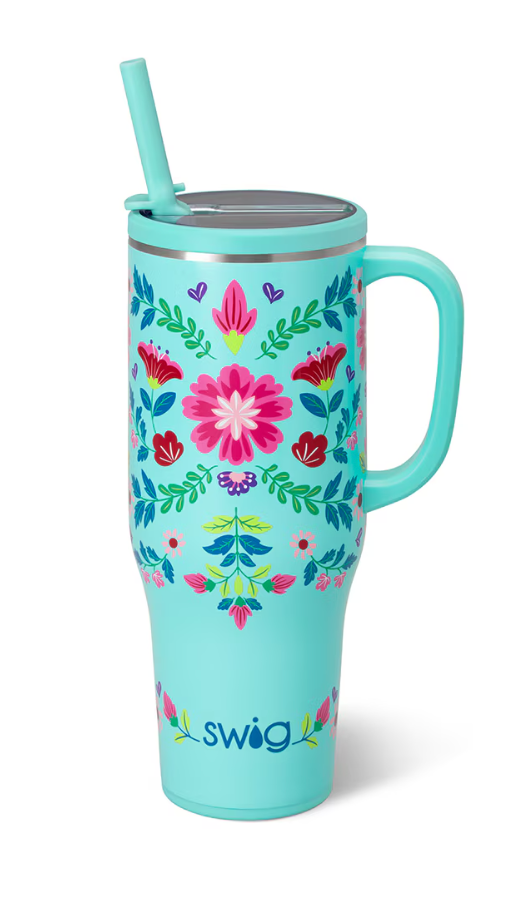 Flora Azul Mega Mug 40oz