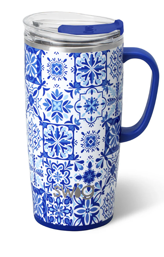 INDIGO TILES Travel Mug 22oz