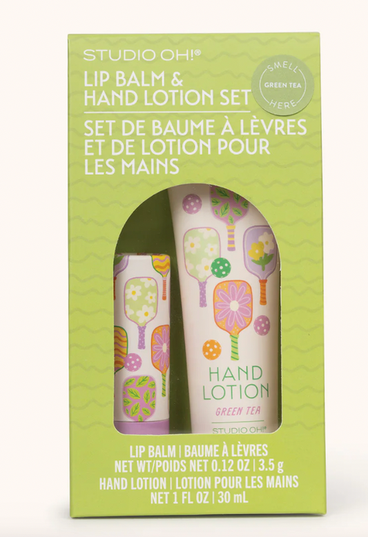 Pickleball Rally Lip Balm & Hand Lotion Set
