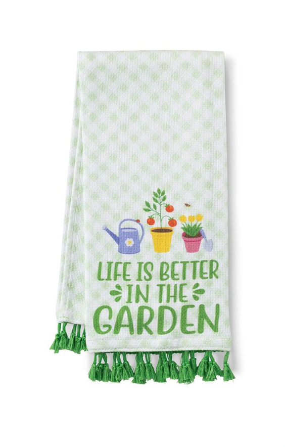 Green Thumb Tea Towel