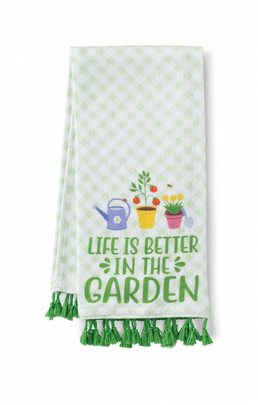 Green Thumb Tea Towel