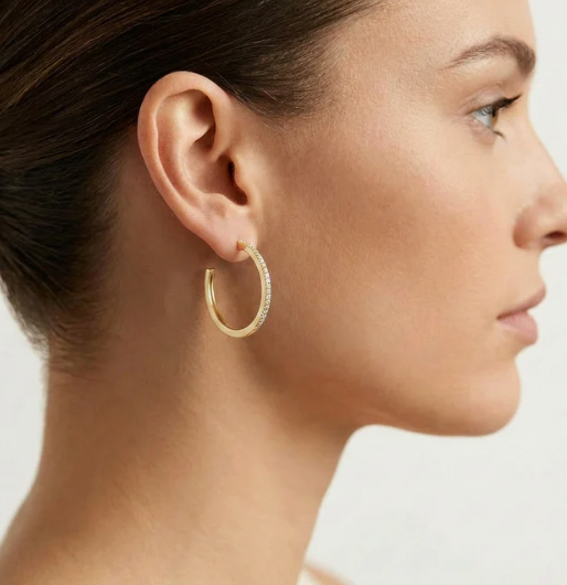 Waterproof A Hoop Thing Medium Hoop Earrings