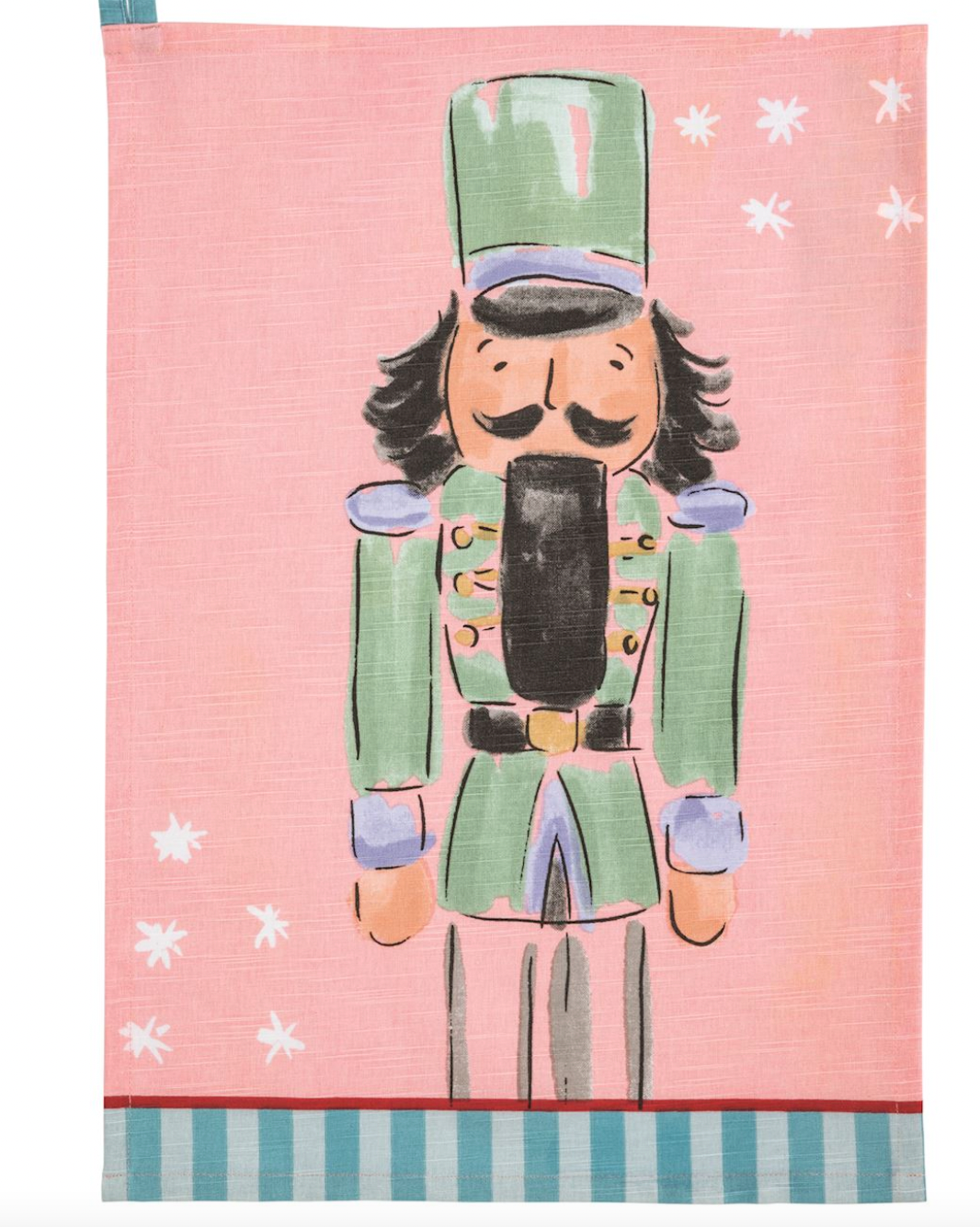 Green Nutcracker Stripe Hem