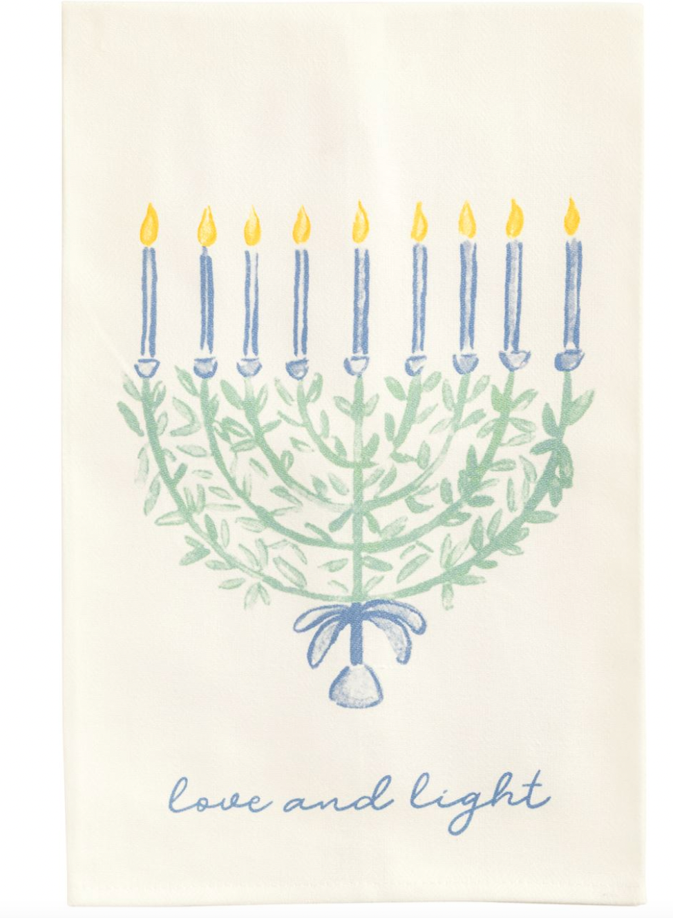 Menorah Hanukkah Towel