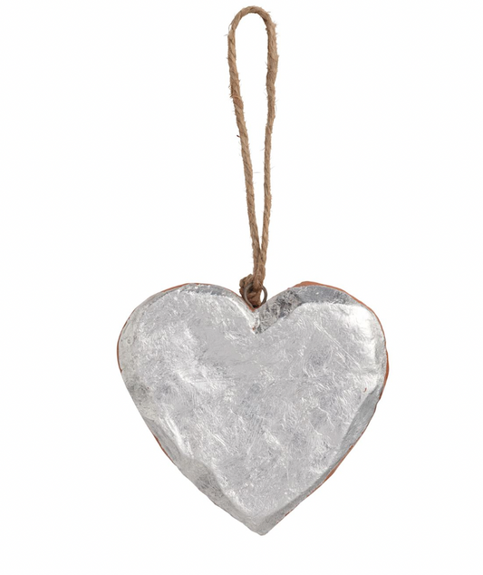 Heart Painted Terracotta Ornament