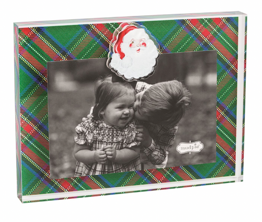 Santa Tartan Acrylic Magnet Frame
