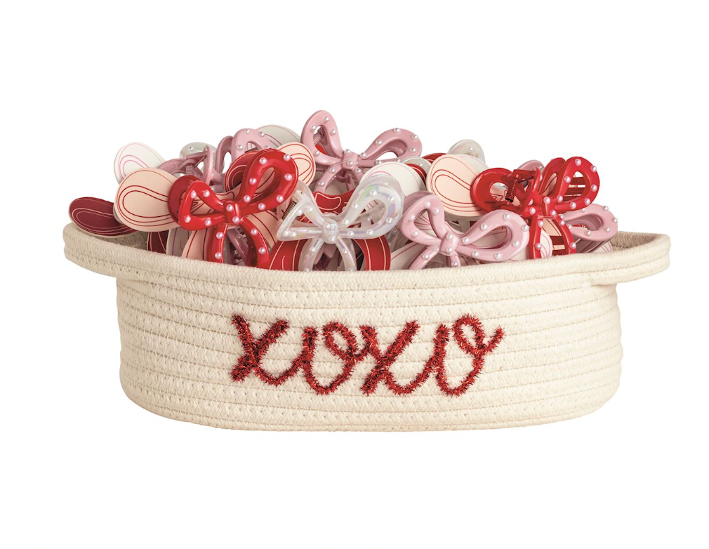 Valentine's Bow Claw Clips