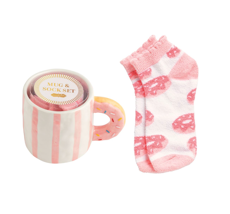 Donut Café Mug & Sock Set