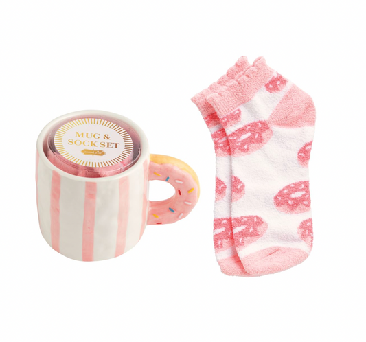 Donut Café Mug & Sock Set