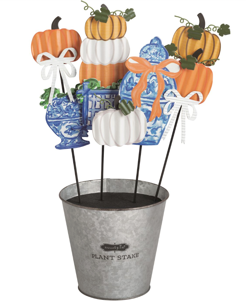 Pumpkin Topiary Garden Stakes