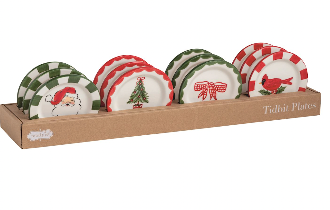 Christmas Tidbit Plates