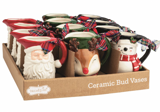Christmas Character Bud Vases