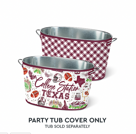 Tailgates in College Station Party Tub Cover