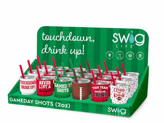 Gameday Red + Black Swig Shots