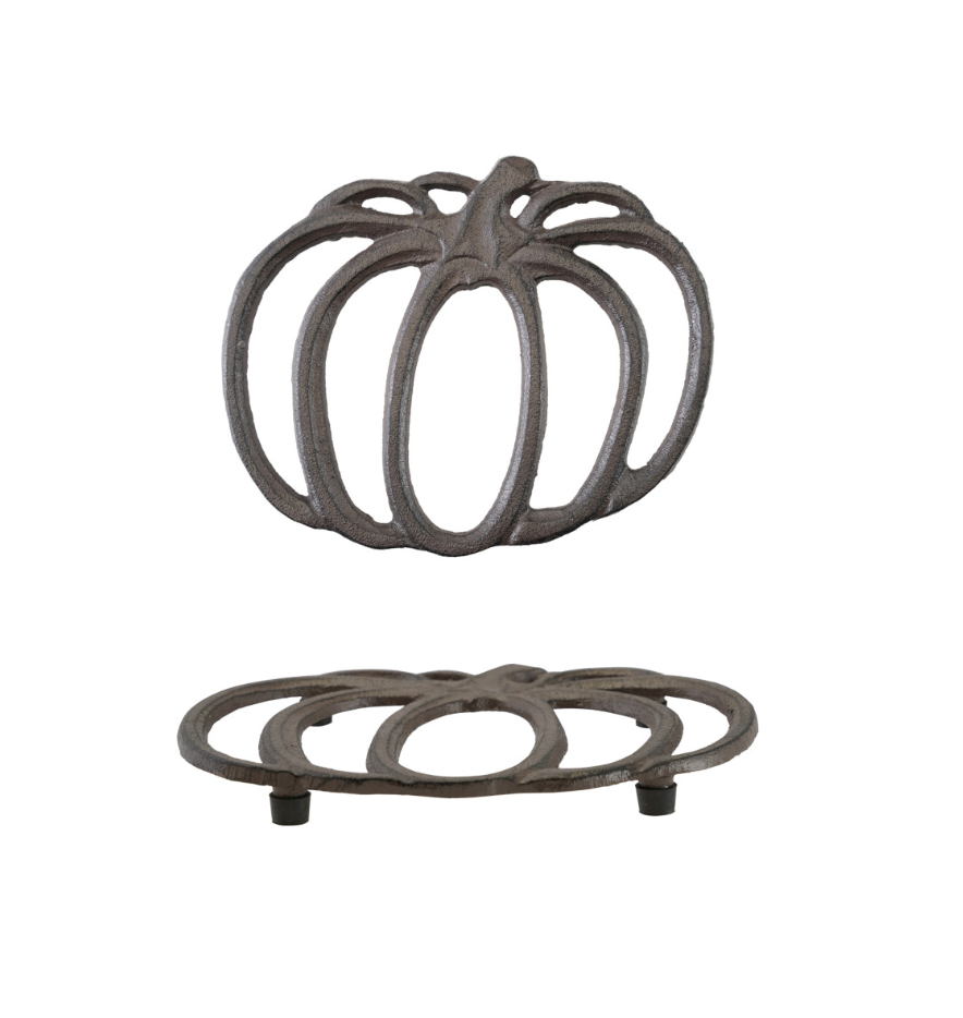 Cast Iron Pumpkin Shaped Trivet