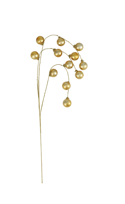 Plastic Ball Spray, Gold Finish