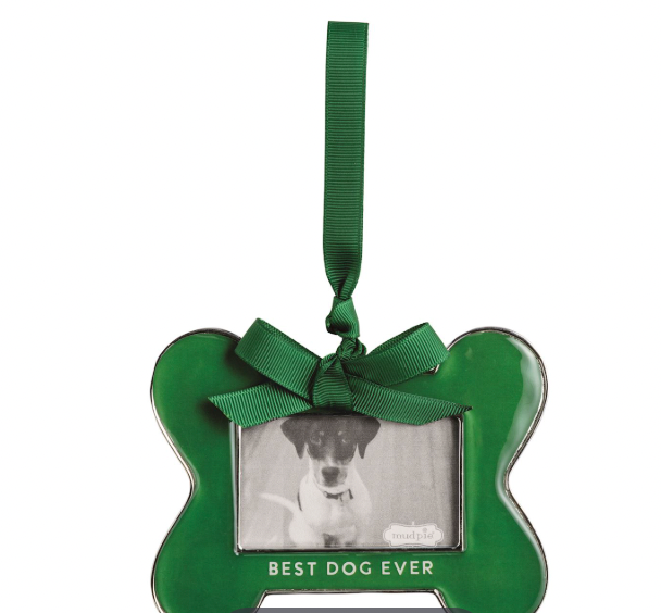 Best Dog Ever Bone Frame Ornament
