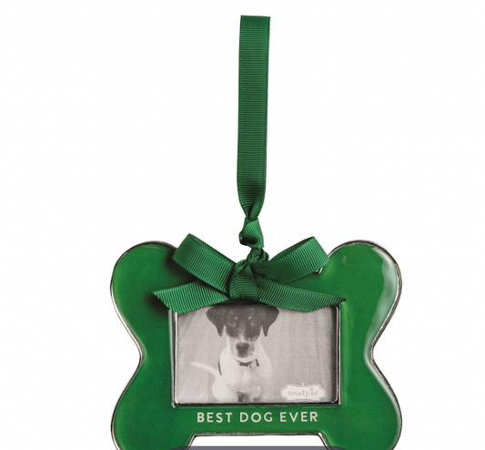 Best Dog Ever Bone Frame Ornament