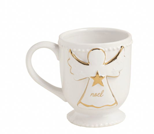 Noel Angel Gold Detail Mug