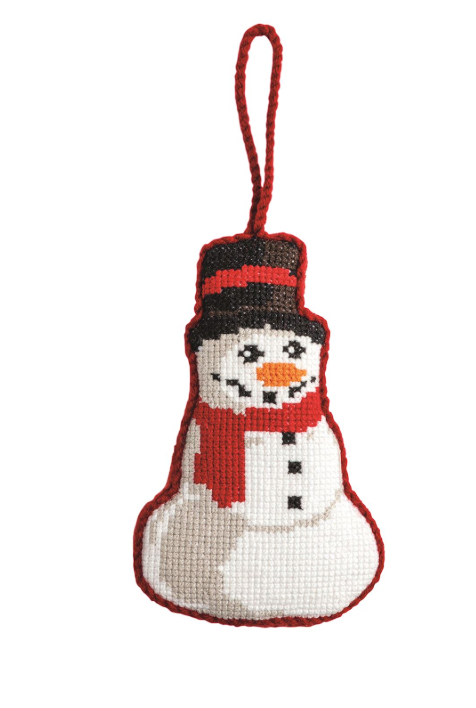 Snowman Needlepoint Ornament