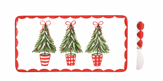 Tree Topiary Tray Set
