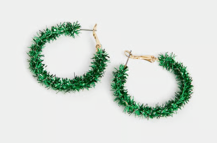 Whispers Holiday Tinsel Hoop