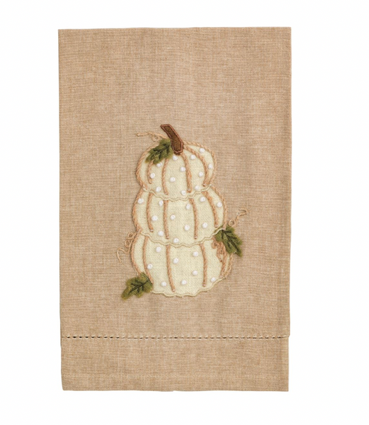 STACKED PUMP FRENCH KNOT TOWEL