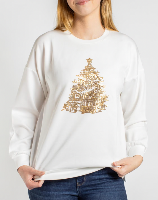 Stockbridge Tree Sequin Sweatshirt