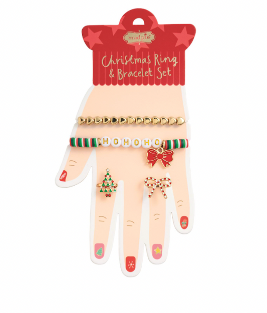 Ho Ho Ho Bracelet & Ring Set