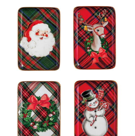Tartan Tidbit Tray