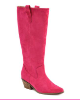 City Slicker Pink Faux Suede