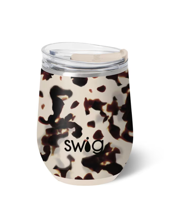 Blonde Tortoise Stemless Wine Cup 12oz