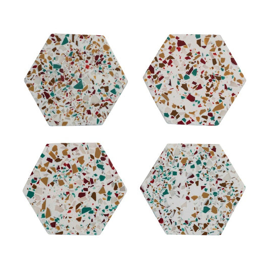 S/4 4"L x 4"W Hexagon