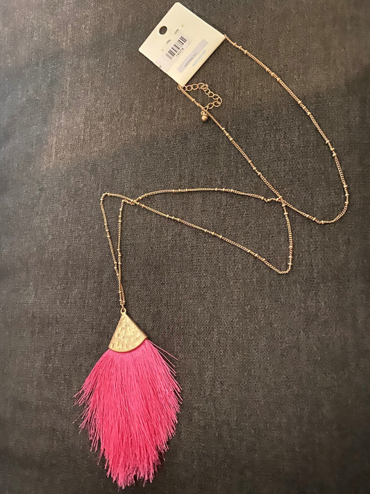 Long Feather Necklace