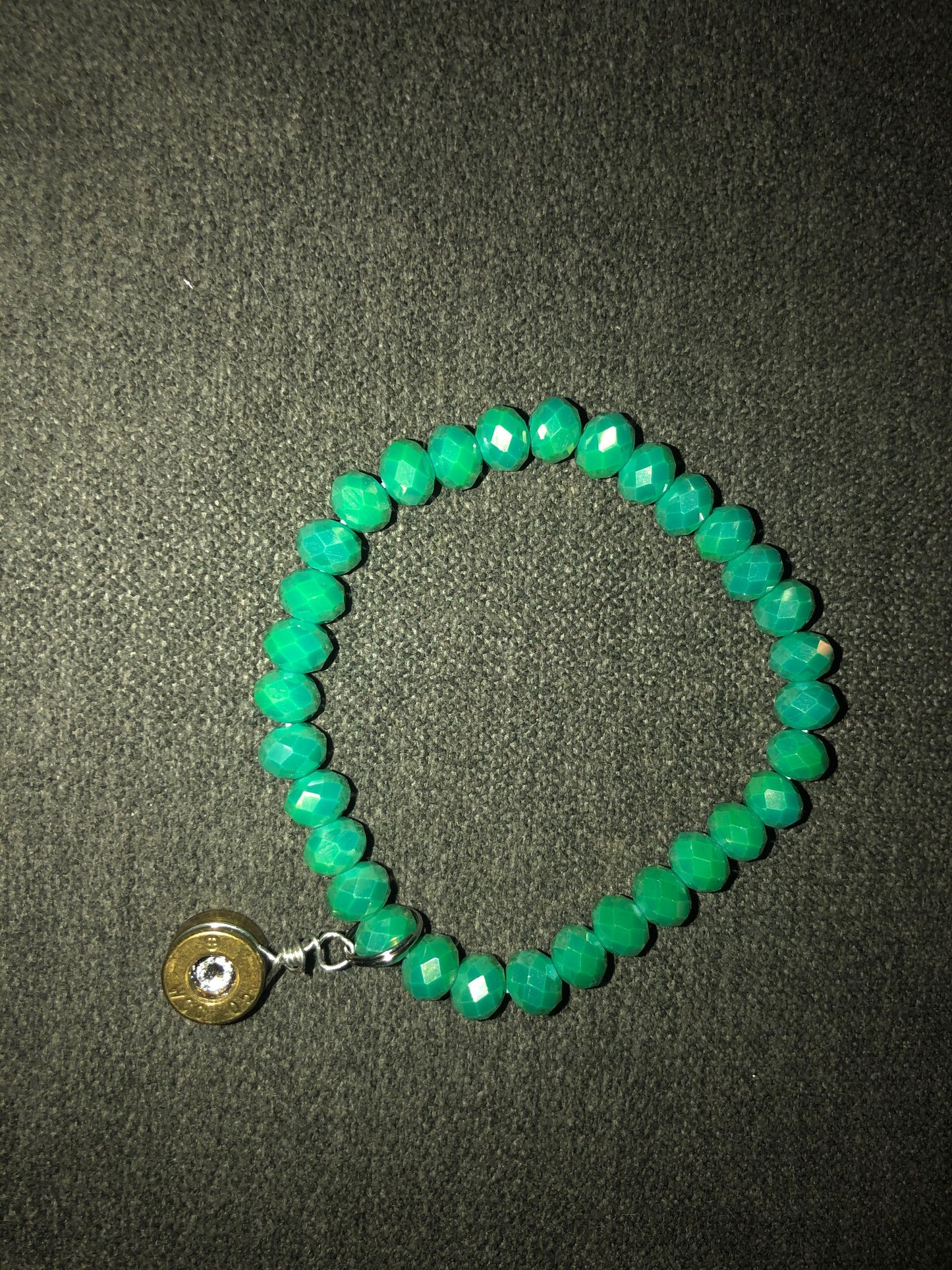Crystal Stretch Bracelets with Charm