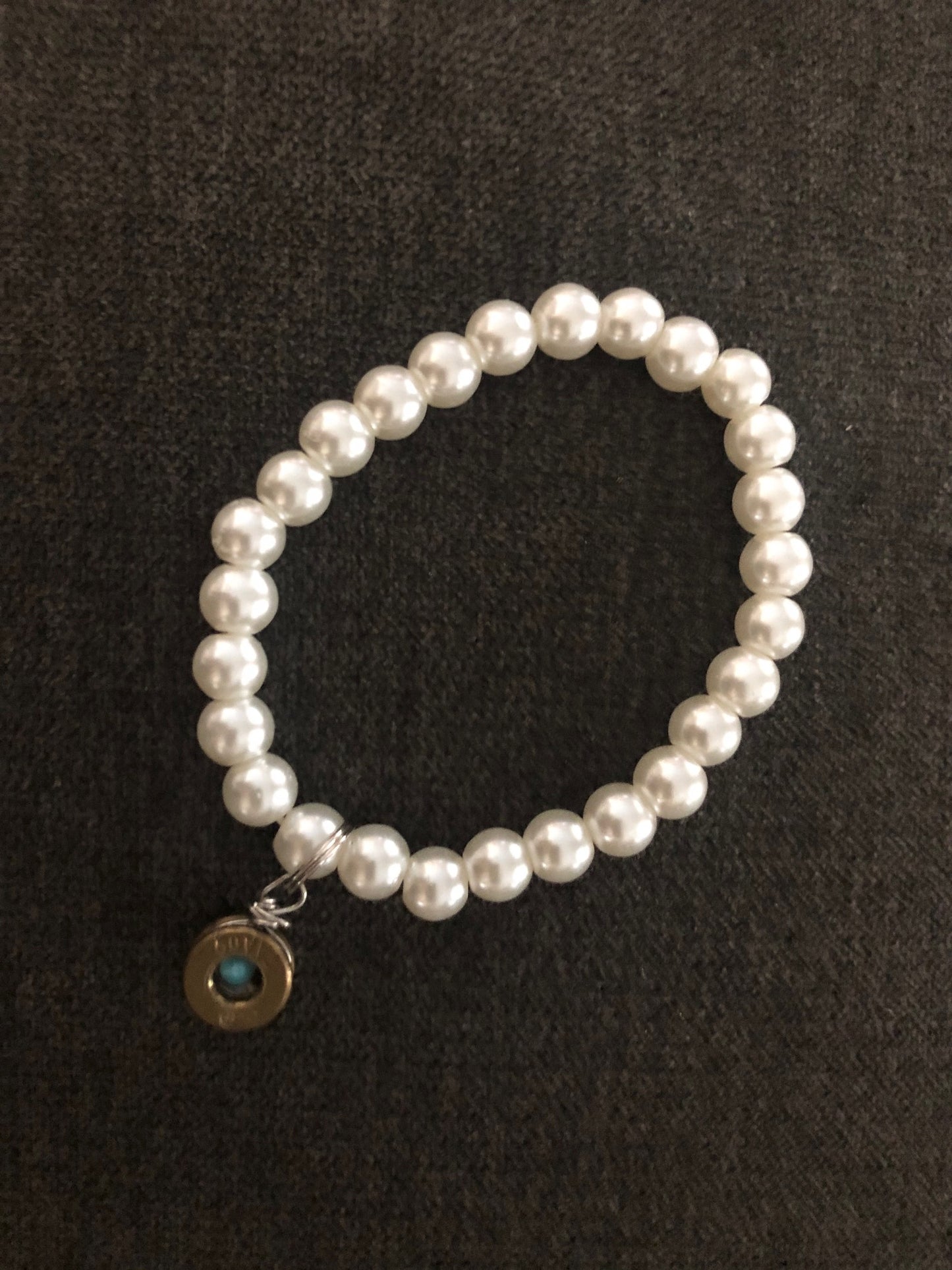 Crystal Stretch Bracelets with Charm