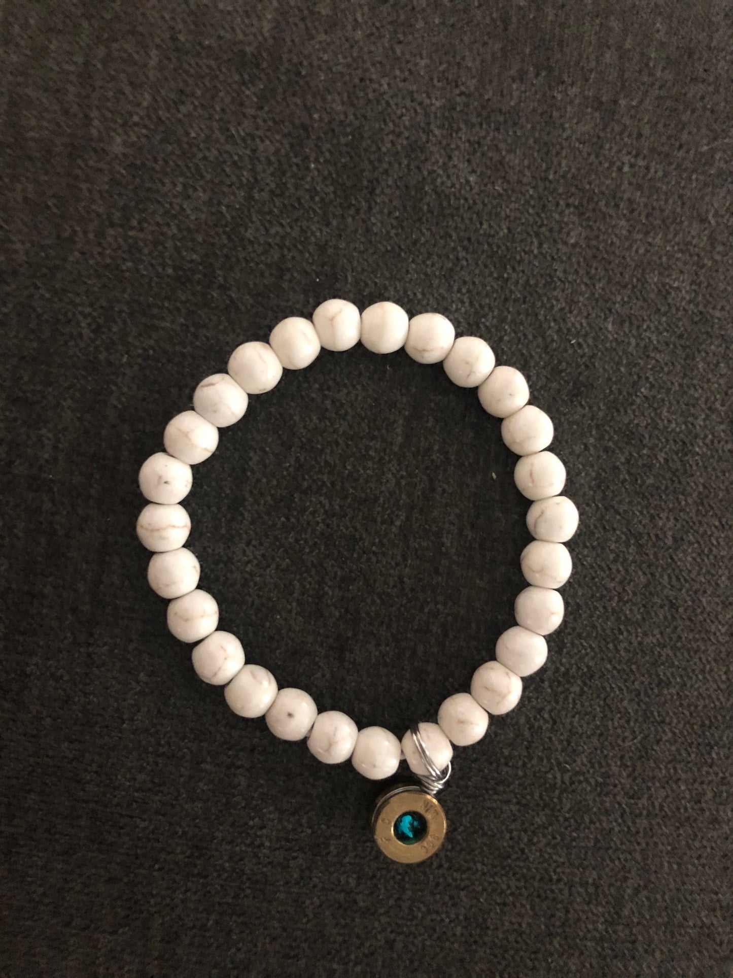 Crystal Stretch Bracelets with Charm
