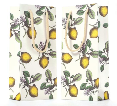 Lemons Wine Bag