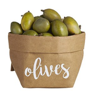 SMALL HOLDER OLIVES - KRAFT