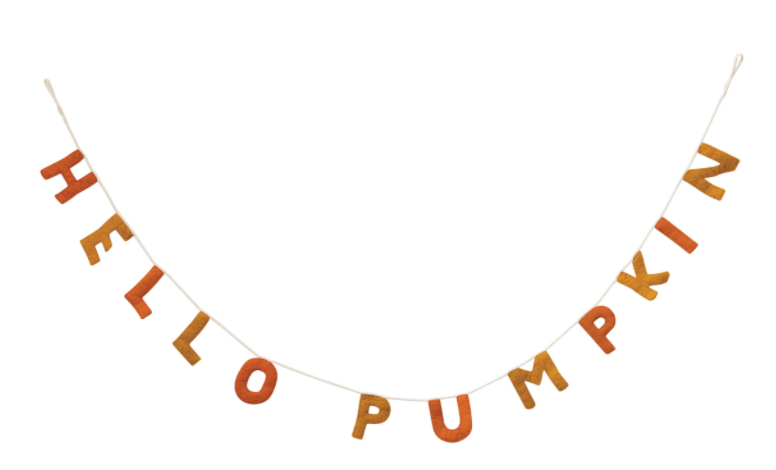 Hello Pumpkin Banner