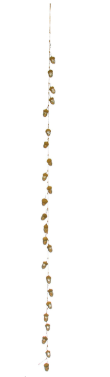 Creative Co-Op 47.25" Faux Acorn Misc Garland, Silver
