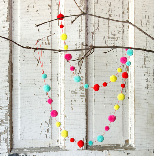 Vintage Pompom Garland