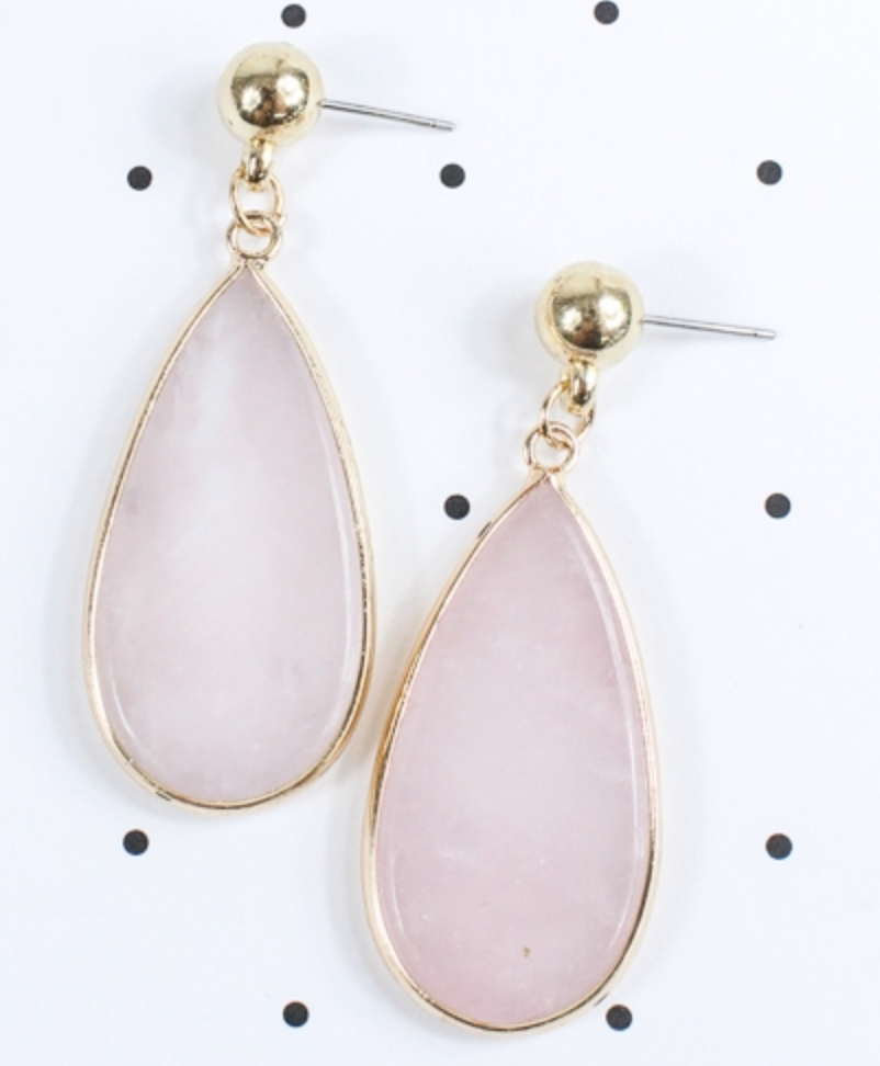 Stone Drop Earrings