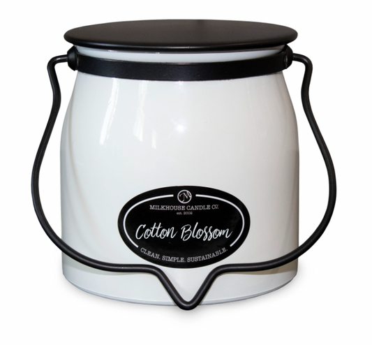 Butter Jar 16 oz: Cotton Blossom