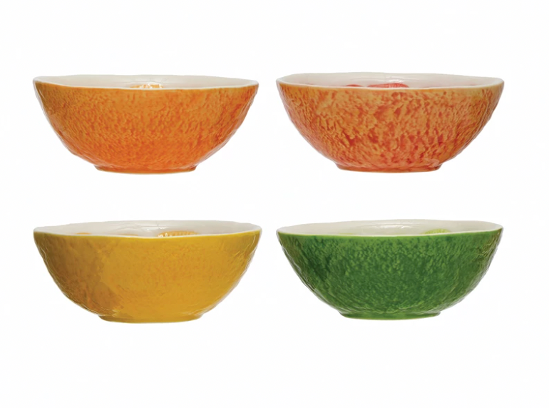 Hand-Painted Ceramic Fruit Bowl, 4 Colors