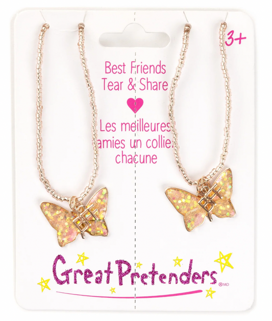 BFF BUTTERFLY SHARE & TEAR NECKLACES