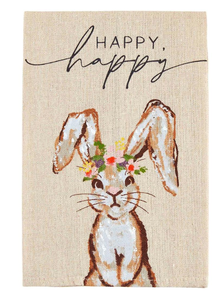 HAPPY PAINTED SPRING TOWELS