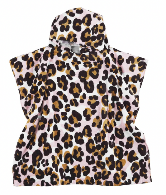 Pink Leopard Poncho