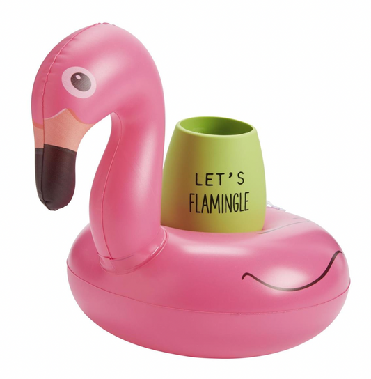 FLAMINGO WINE FLOATY SET