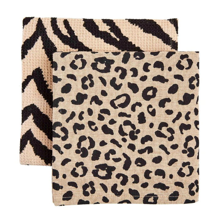 ZEBRA ANIMAL PRINT TOWELS